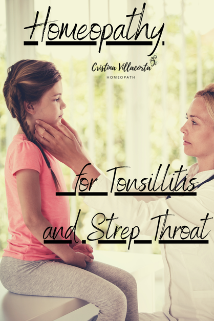 homeopathic remedy for strep throat